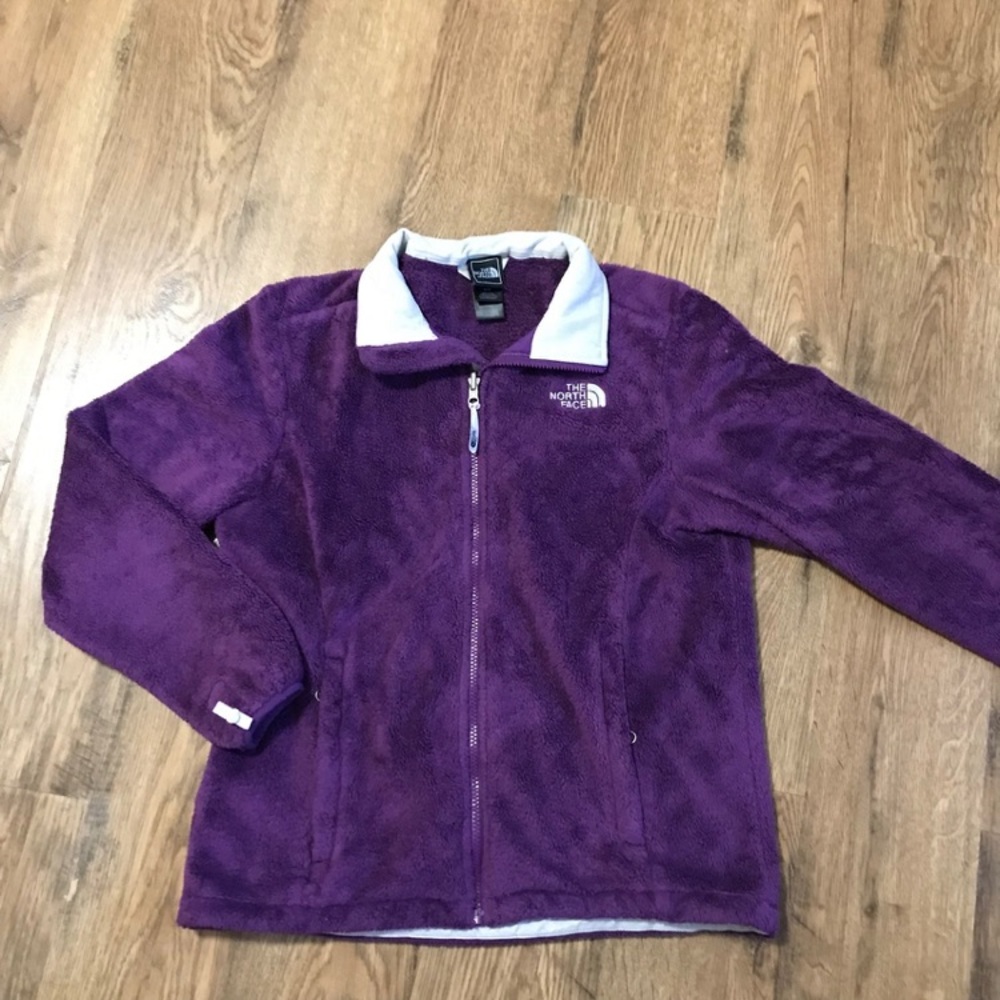 The North Face Osito Fleece Full Zip Long Sleeve purple Jacket Women Size M